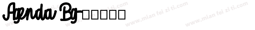 Agenda Bg字体转换
